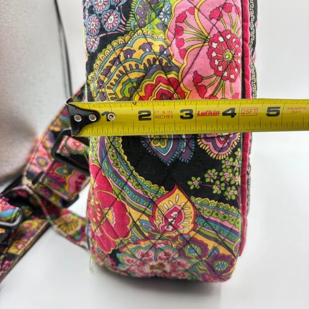 Vera Bradley Midnight Paisley‎ Quilted Cotton Backpack Floral Multi Color Bag